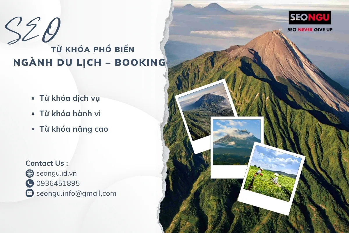 Các từ khóa SEO phổ biến ngành du lịch - booking