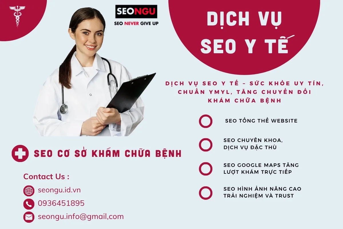 Dịch vụ seo y tế sức khỏe 2025