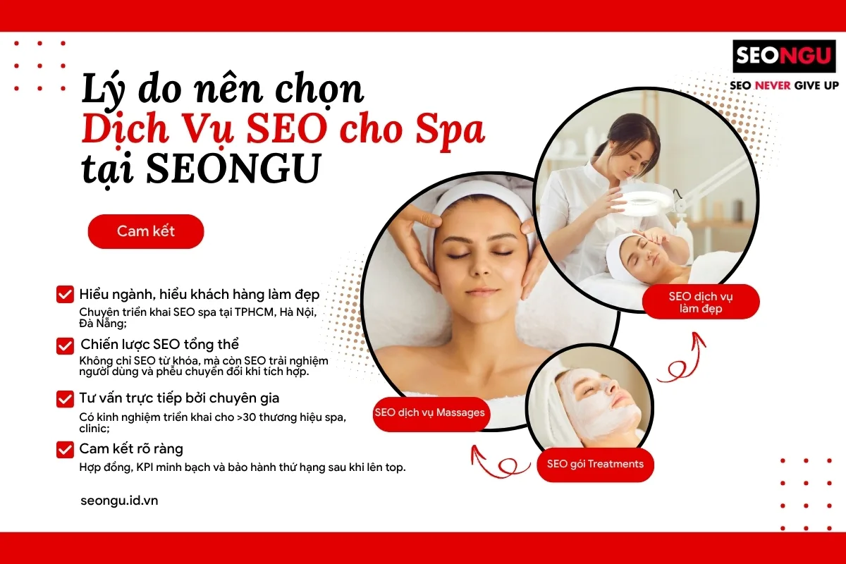 Lý do nên chọn SEONGU là đơn vị SEO ngành làm đẹp